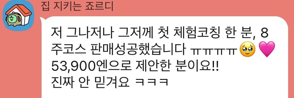 8주 코스 판매 후기